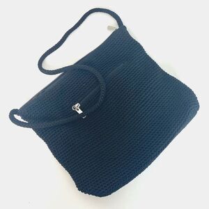 The Sak Knit Crochet Black Handbag